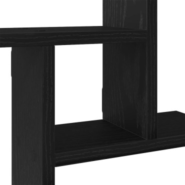 vidaXL Ράφια Τοίχου 2 τεμ. Μαύρη Δρυς 38x12x38cm από Τεχνητό Ξύλο