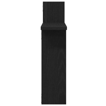 vidaXL Ράφια Τοίχου 2 τεμ. Μαύρη Δρυς 50x12x50cm από Τεχνητό Ξύλο