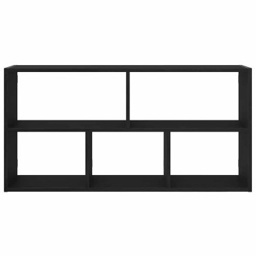 vidaXL Ράφι Τοίχου Μαύρη Δρυς 100x25x50cm από Τεχνητό Ξύλο 1 τεμ.