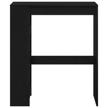 vidaXL Τραπέζι Μπαρ με Ράφια από Μαύρη Δρυς 90x40x103,5cm από Τεχνητό Ξύλο 1 τεμ.