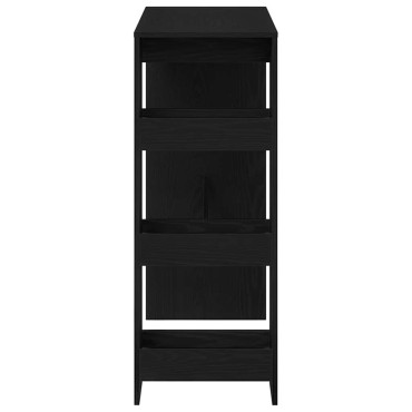 vidaXL Τραπέζι Μπαρ με Ράφια από Μαύρη Δρυς 90x40x103,5cm από Τεχνητό Ξύλο 1 τεμ.
