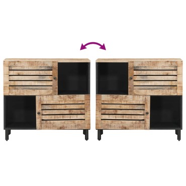 vidaXL Ντουλάπες Αποθήκευσης Καφέ 80x33,5x75cm Στερεό ξύλο μάνγκο