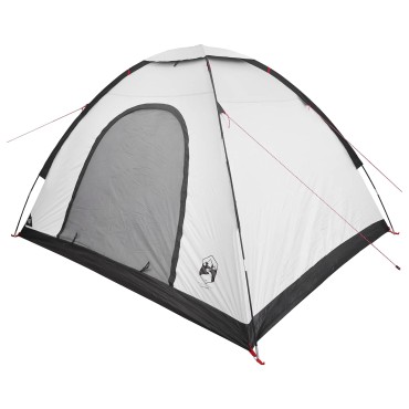 vidaXL Σκηνή Camping 4 ατόμων Λευκό Μαύρο