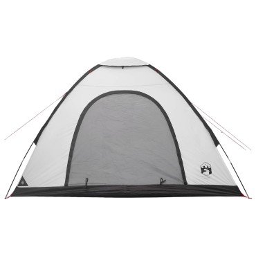 vidaXL Σκηνή Camping 4 ατόμων Λευκό Μαύρο