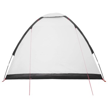 vidaXL Σκηνή Camping 4 ατόμων Λευκό Μαύρο