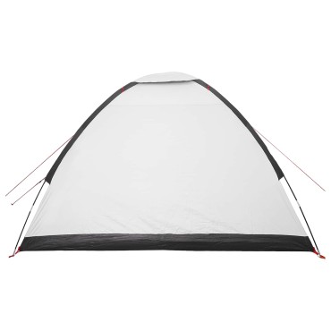 vidaXL Σκηνή Camping 4 ατόμων Λευκό Μαύρο