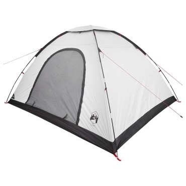 vidaXL Σκηνή Camping 6 ατόμων Λευκό Μαύρο