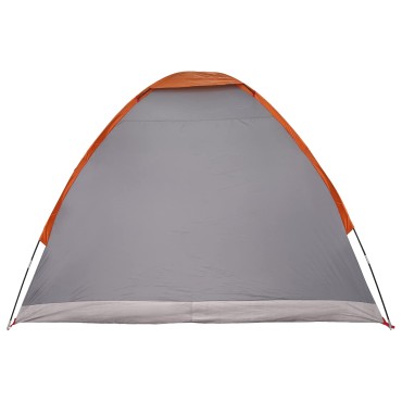 vidaXL Σκηνή Camping 2 ατόμων Γκρι και Πορτοκαλί