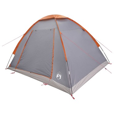 vidaXL Σκηνή Camping με στέγη με αέρα αέρα Γκρι και Πορτοκαλί 4 ατόμων