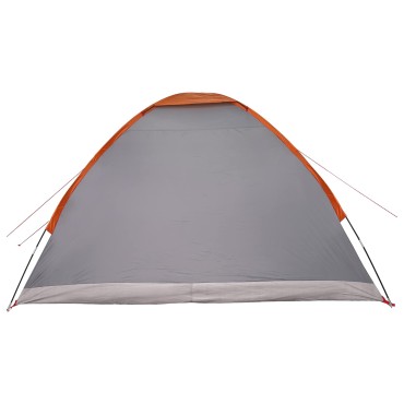 vidaXL Σκηνή Camping 4 ατόμων Γκρι και Πορτοκαλί
