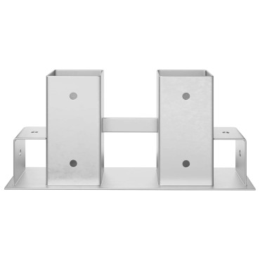 Βοήθεια Στοίβας Ξύλου 12 pcs Ασημί 34 x 10 x 15 εκ Ατσάλι