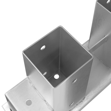 Βοήθεια Στοίβας Ξύλου 12 pcs Ασημί 34 x 10 x 15 εκ Ατσάλι