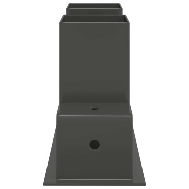 vidaXL Βοήθεια Στοίβας Ξύλου 12 τμχ. Ανθρακί 34 x 10 x 15 εκ Ατσάλι