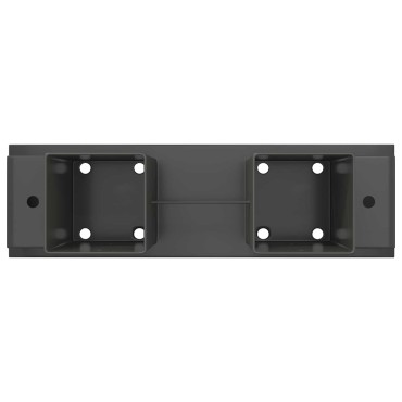 vidaXL Βοήθεια Στοίβας Ξύλου 12 τμχ. Ανθρακί 34 x 10 x 15 εκ Ατσάλι