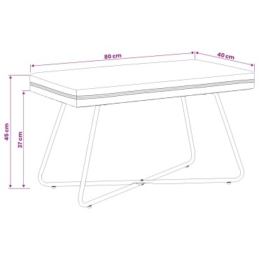 vidaXL παγκάκι Ανοιχτό Πράσινο 80x40x45cm Βελούδο