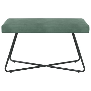 vidaXL παγκάκι Θαλασσί 80x40x45cm Βελούδο