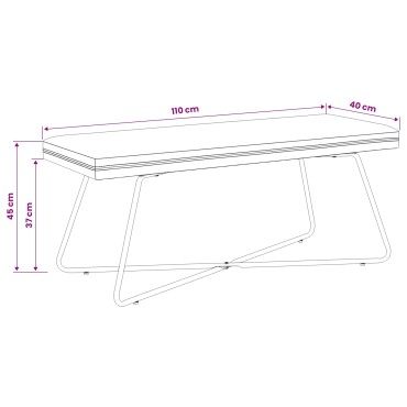 vidaXL παγκάκι Σκούρο Πράσινο 110x40x45cm Βελούδο