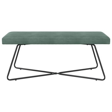 vidaXL παγκάκι Θαλασσί 110x40x45cm Βελούδο