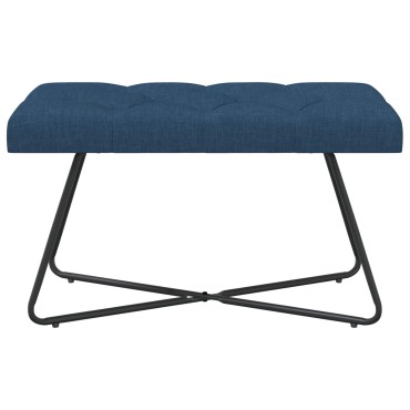 vidaXL Πάγκος με κουμπωτές επιφάνειες Μπλε 80x40x46cm Ύφασμα 1 τεμ.
