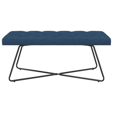 vidaXL Πάγκος με κουμπωτές επιφάνειες Μπλε 110x40x46cm Ύφασμα 1 τεμ.