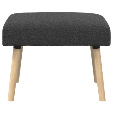 vidaXL παγκάκι Μονόχρωμο Σκούρο Γκρι 60x40x45cm Μπουκλέ