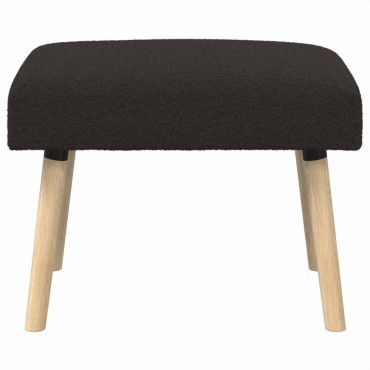 vidaXL παγκάκι Μονόχρωμο Μαύρο 60x40x45cm Μπουκλέ