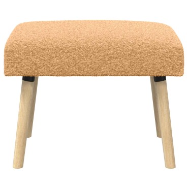 vidaXL παγκάκι Μονόχρωμο Μπεζ 60x40x45cm Μπουκλέ
