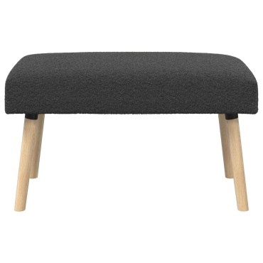 vidaXL παγκάκι Μονόχρωμο Σκούρο Γκρι 80x40x46cm Μπουκλέ