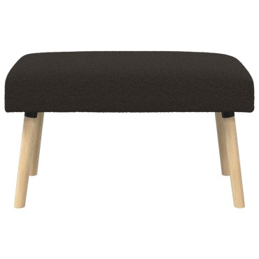 vidaXL παγκάκι Μονόχρωμο Μαύρο 80x40x46cm Μπουκλέ