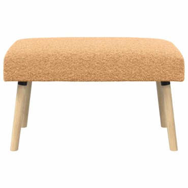 vidaXL παγκάκι Μονόχρωμο Μπεζ 80x40x46cm Μπουκλέ