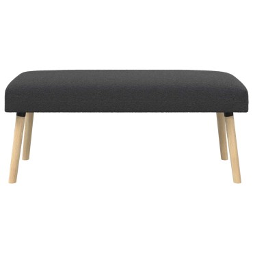 vidaXL παγκάκι Μονόχρωμο Σκούρο Γκρι 110x40x46cm Μπουκλέ