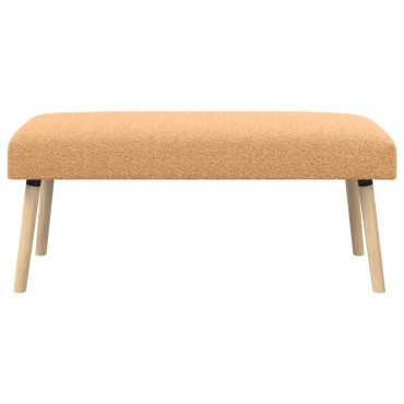 vidaXL παγκάκι Μονόχρωμο Μπεζ 110x40x46cm Μπουκλέ