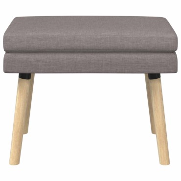 vidaXL Διπλή Επίστρωση Πάγκος Taupe 60x40x46cm Ύφασμα