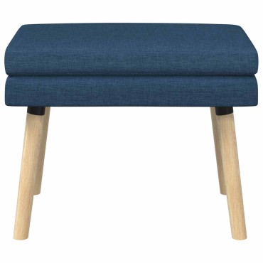 vidaXL Διπλή Επίστρωση Πάγκος Μπλε 60x40x46cm Ύφασμα