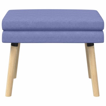 vidaXL Διπλή Επίστρωση Πάγκος Μπλε τζην 60x40x46cm Ύφασμα