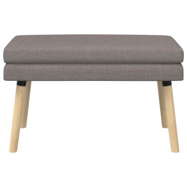 vidaXL Διπλή Επίστρωση Πάγκος Taupe 80x40x47cm Ύφασμα