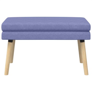 vidaXL Διπλή Επίστρωση Πάγκος Μπλε τζην 80x40x47cm Ύφασμα