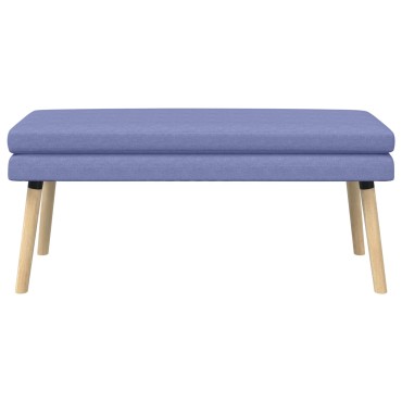 vidaXL Διπλή Επίστρωση Πάγκος Μπλε τζην 110x40x47cm Ύφασμα
