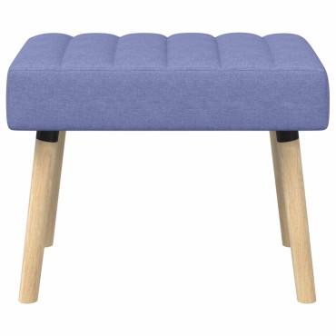 vidaXL Πάγκος με Καναλεύματα Μπλε τζην 60x40x45cm Ύφασμα 1 τεμ.