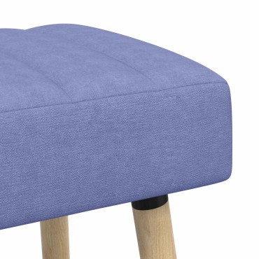 vidaXL Πάγκος με Καναλεύματα Μπλε τζην 60x40x45cm Ύφασμα 1 τεμ.