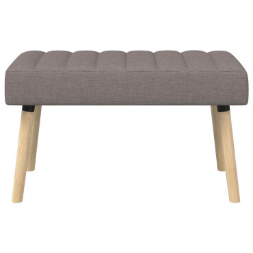 vidaXL Πάγκος με Καναλεύματα Taupe 80x40x46cm Ύφασμα 1 τεμ.
