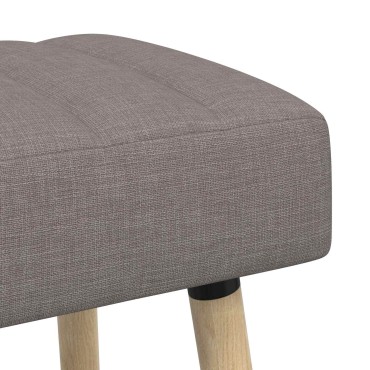 vidaXL Πάγκος με Καναλεύματα Taupe 80x40x46cm Ύφασμα 1 τεμ.