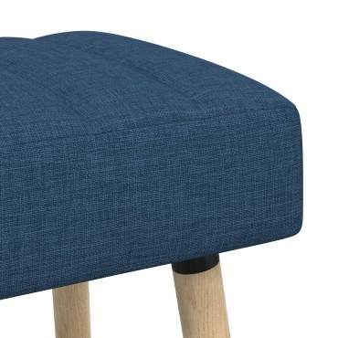vidaXL Πάγκος με Καναλεύματα Μπλε 80x40x46cm Ύφασμα 1 τεμ.