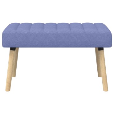 vidaXL Πάγκος με Καναλεύματα Μπλε τζην 80x40x46cm Ύφασμα 1 τεμ.