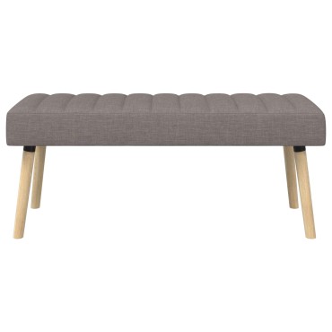 vidaXL Πάγκος με Καναλεύματα Taupe 110x40x46cm Ύφασμα 1 τεμ.