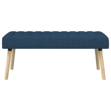 vidaXL Πάγκος με Καναλεύματα Μπλε 110x40x46cm Ύφασμα 1 τεμ.