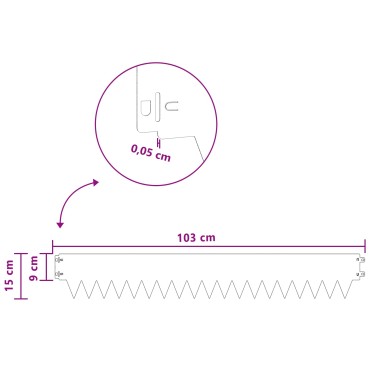 vidaXL Περίγραμμα γκαζόν 50 τμχ. 103 x 15 εκ Ατσάλι Λαδί