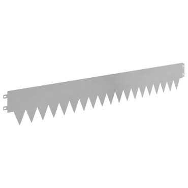 vidaXL Περίγραμμα γκαζόν 50 τμχ. 103 x 15 εκ μέταλλο Ασημί