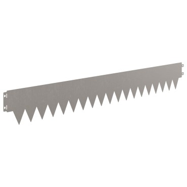 vidaXL Περίγραμμα γκαζόν 50 τμχ. 103 x 15 εκ μέταλλο Σκ rusty