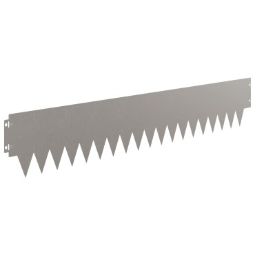 vidaXL Περίγραμμα γκαζόν 10 τμχ. 103 x 20 εκ μέταλλο Σκ rusty